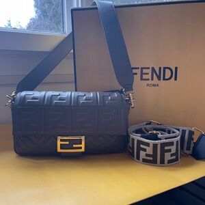 Fendi Brown Baguette Women's Bag